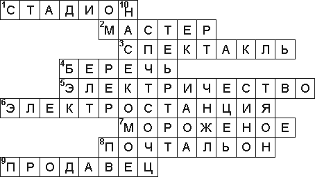 Кроссворд 2