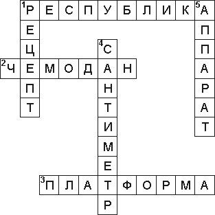 Кроссворд 5