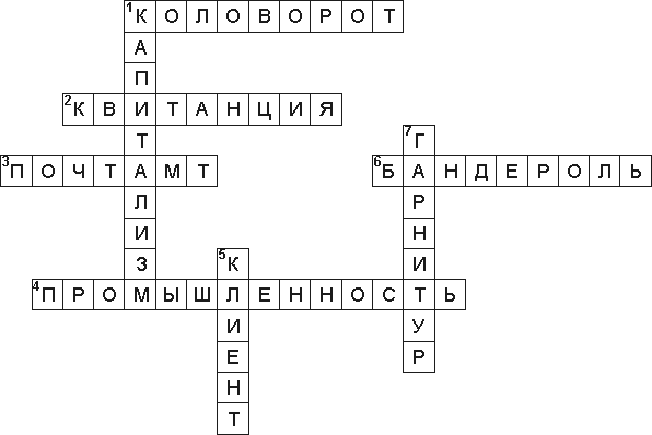 Кроссворд 5