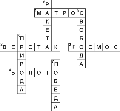Кроссворд 1