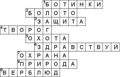 Кроссворд 2