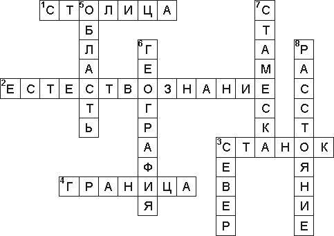 Кроссворд 6